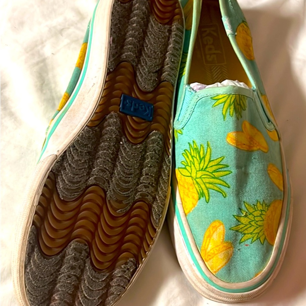 Pineapple slip on keds